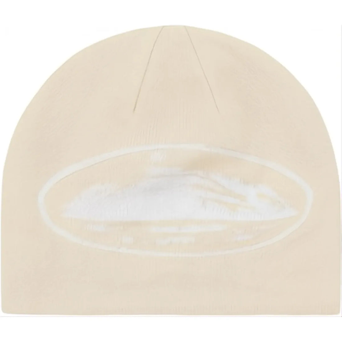 Corteiz Alcatraz Skully Cream Beanie