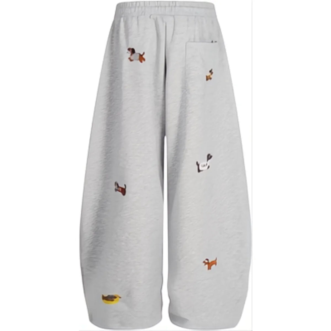 Aelfric Eden Embroidery Dog Baggy Barrel Sweatpants