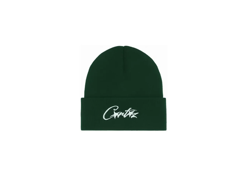 Corteiz Allstarz Folded Beanie Green