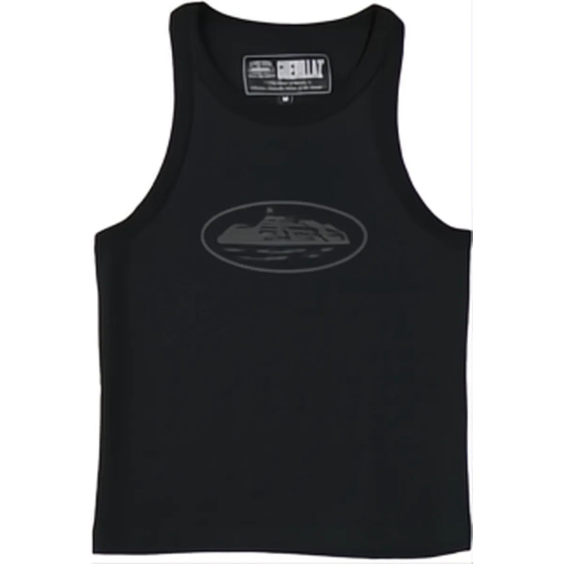 Corteiz Womens Guerillaz* Tank Top Triple Black