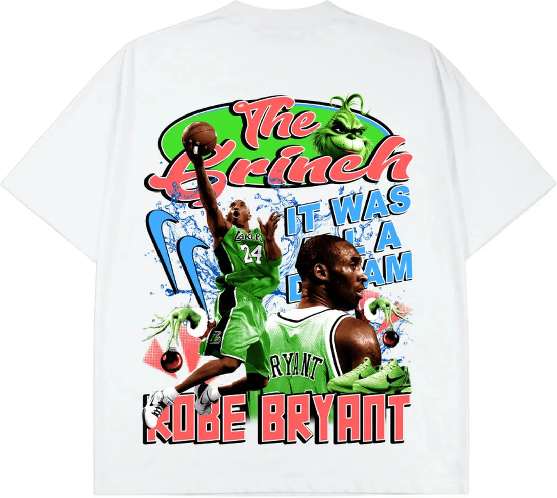 THE GRINCH X KOBE BOOTLEG WHITE TSHIRT