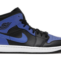 Jordan 1 Mid Hyper Royal Tumbled Leather