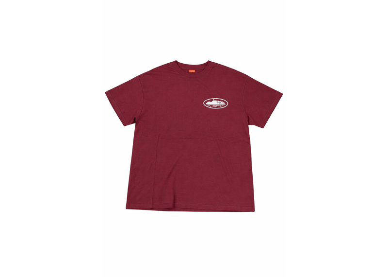 Corteiz Alcatraz Tee Maroon