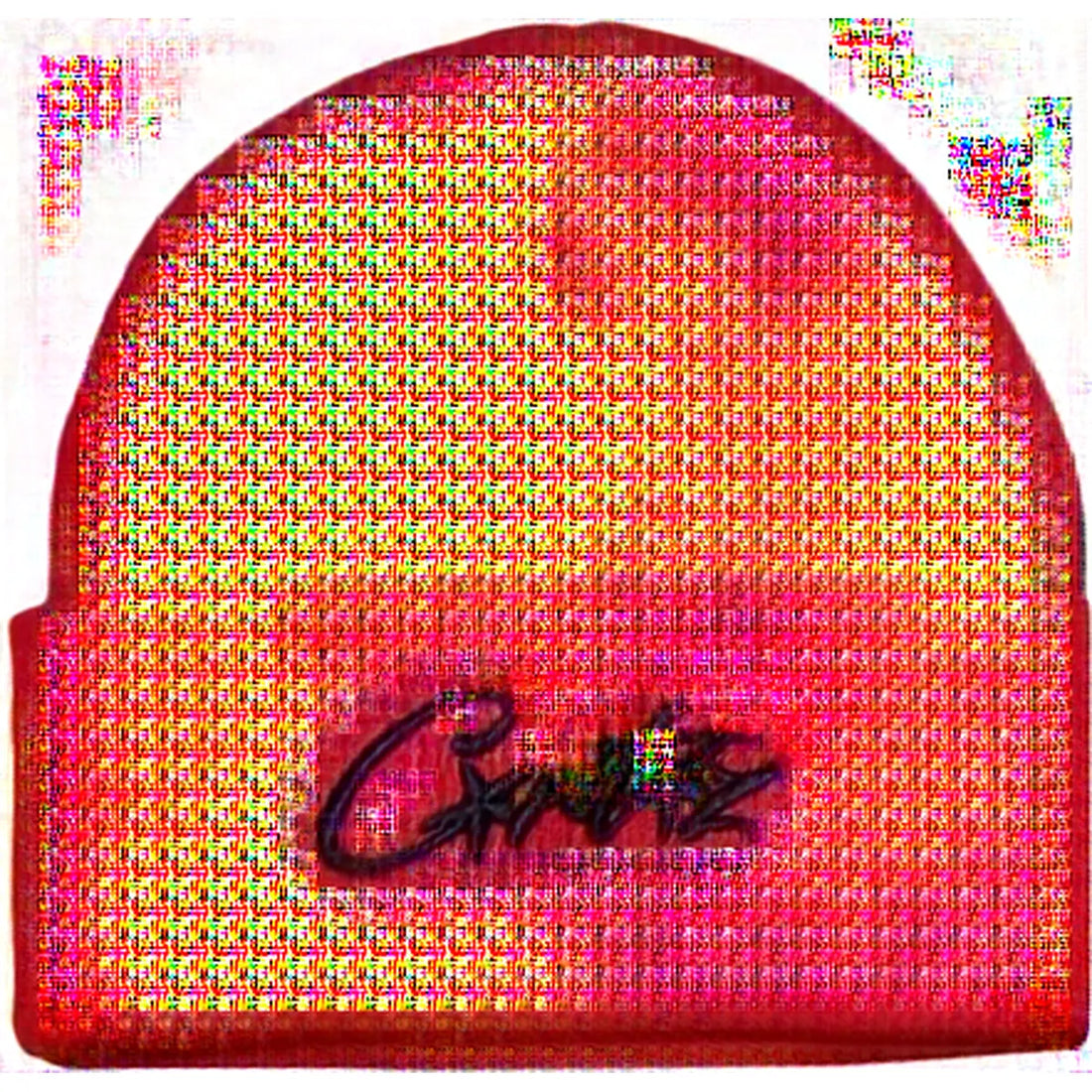 Corteiz Allstarz Folded Beanie Red