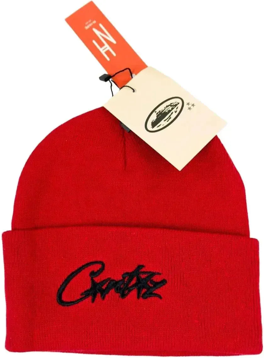 Corteiz Allstarz Folded Beanie 'Red'