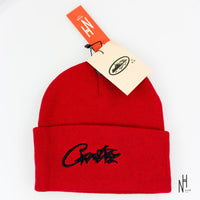 Corteiz Allstarz Folded Beanie 'Red'