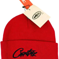 Corteiz Allstarz Folded Beanie 'Red'