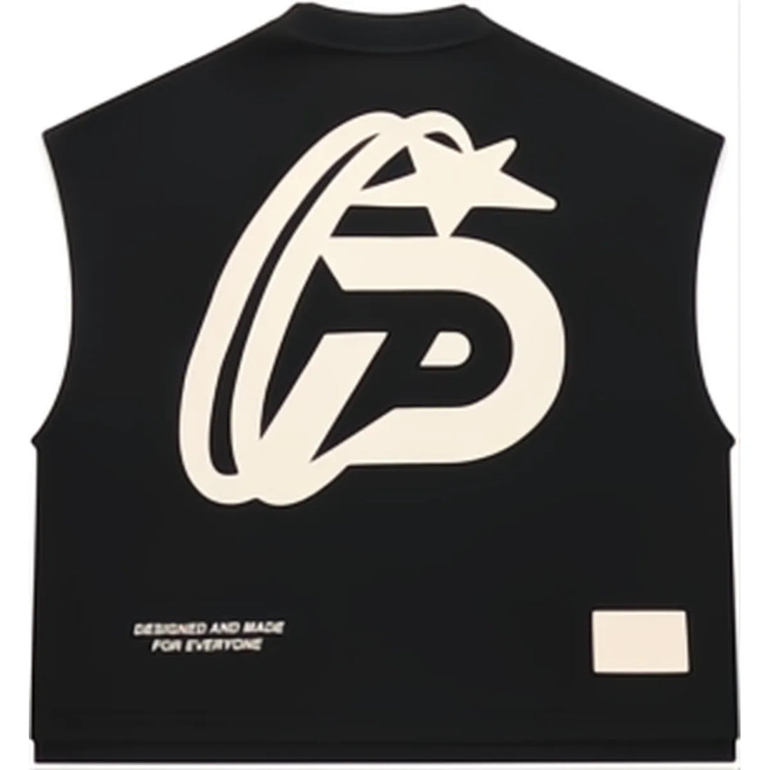 VISION BOXY CROP TEXTURED TANK BLACK