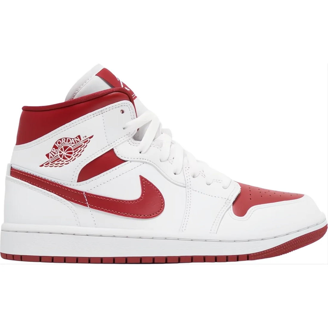 Wmns Air Jordan 1 Mid 'White Pomegranate'