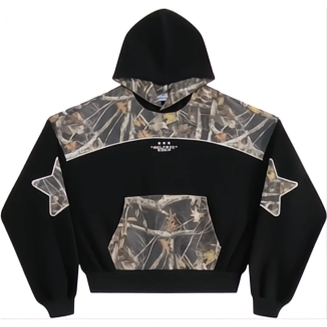 Aelfric Eden Boxy CAMO Panel Pullover Hoodie