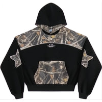 Aelfric Eden Boxy CAMO Panel Pullover Hoodie