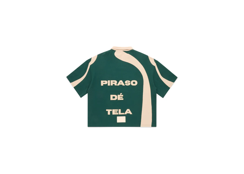 BOXY CROP POLO VINTAGE GREEN