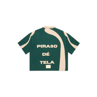 BOXY CROP POLO VINTAGE GREEN
