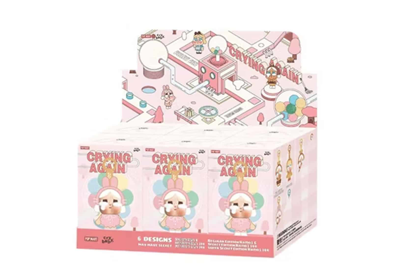 Pop Mart CryBaby Crying Again Series Vinyl Face Plush Sealed Case (6 Blind Box)