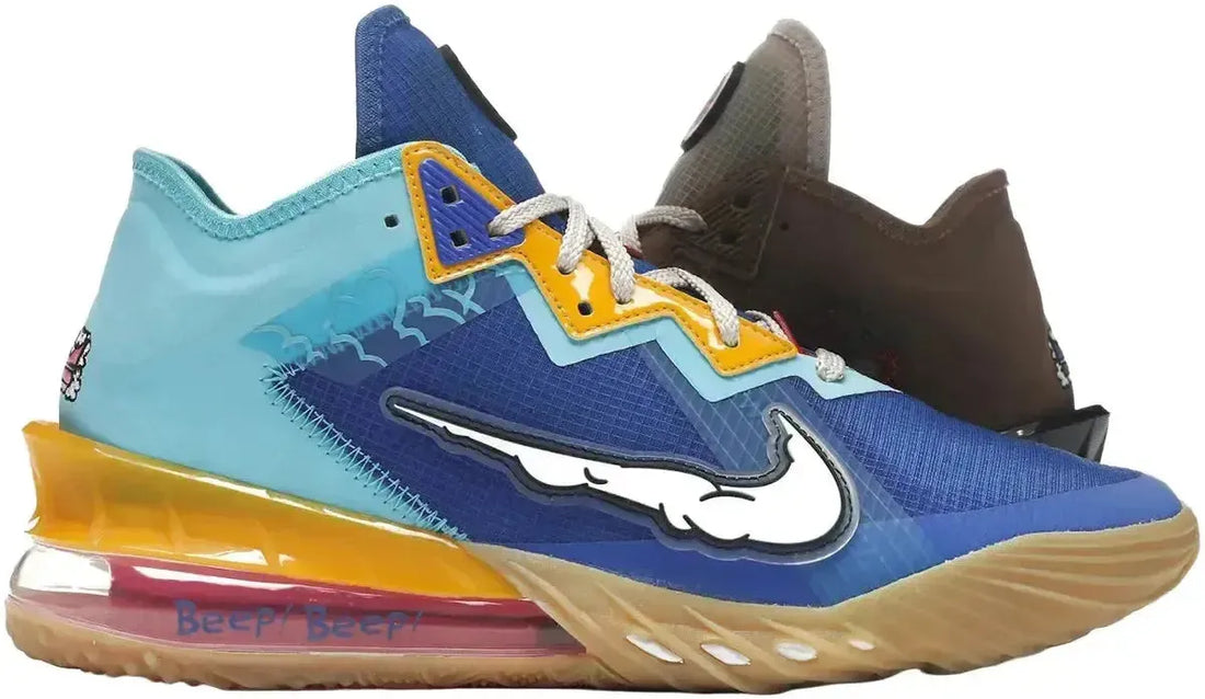 Nike LeBron 18 Low Wile E. vs Roadrunner Space Jam