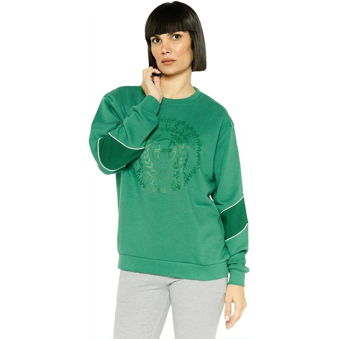 Ellesse Women Sportswear Fit Long Sleeve Outdoor Sweatshirt, Green